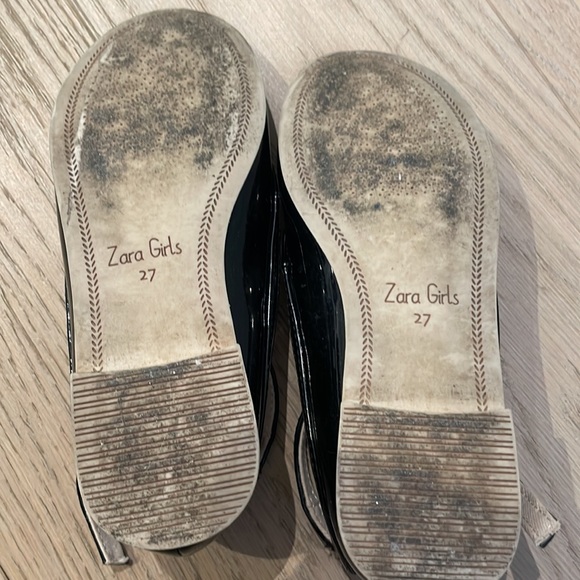 ZARA girls patented black dress shoe size 27 - Picture 2 of 7